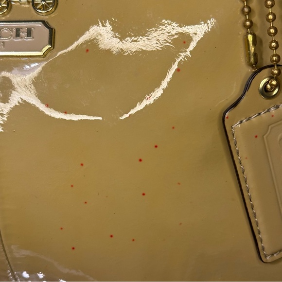 Coach Yellow Patent Leather Satchel - Picture 3 of 13